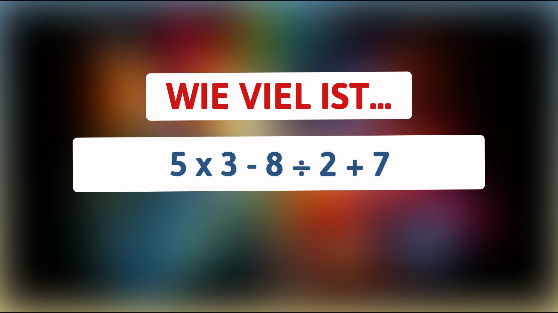 Nur 1% der Menschen können dieses mathematische Rätsel auf Anhieb lösen: Bist du dabei?"