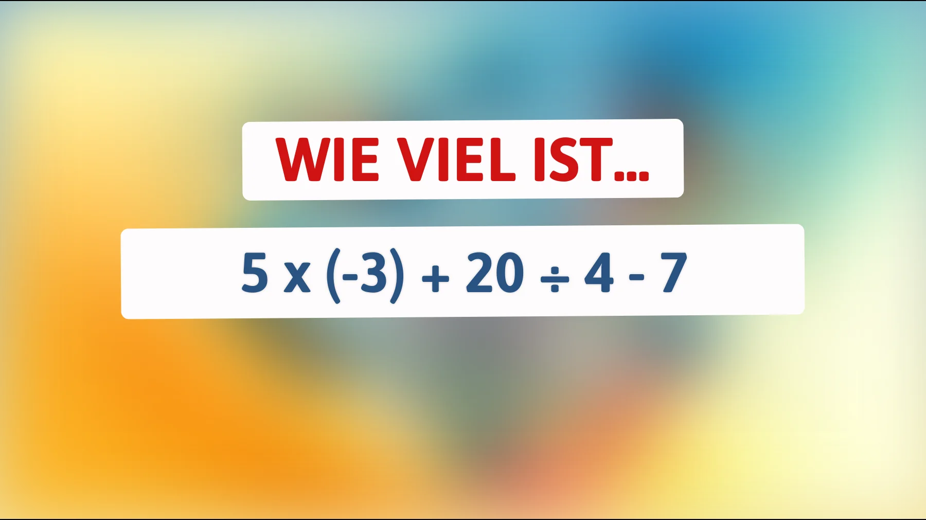 Bist du genial genug, um dieses mathematische Rätsel zu knacken? Teste deine Intelligenz jetzt!"
