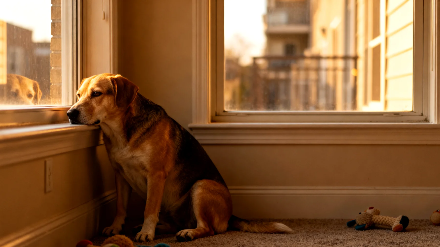 Hunde benötigen regelmäßiges Training und körperliche sowie geistige Auslastung, die in der Wohnung oft nur begrenzt möglich sind, was zu Unterforderung, Frustration und Verhaltensproblemen führen kann"