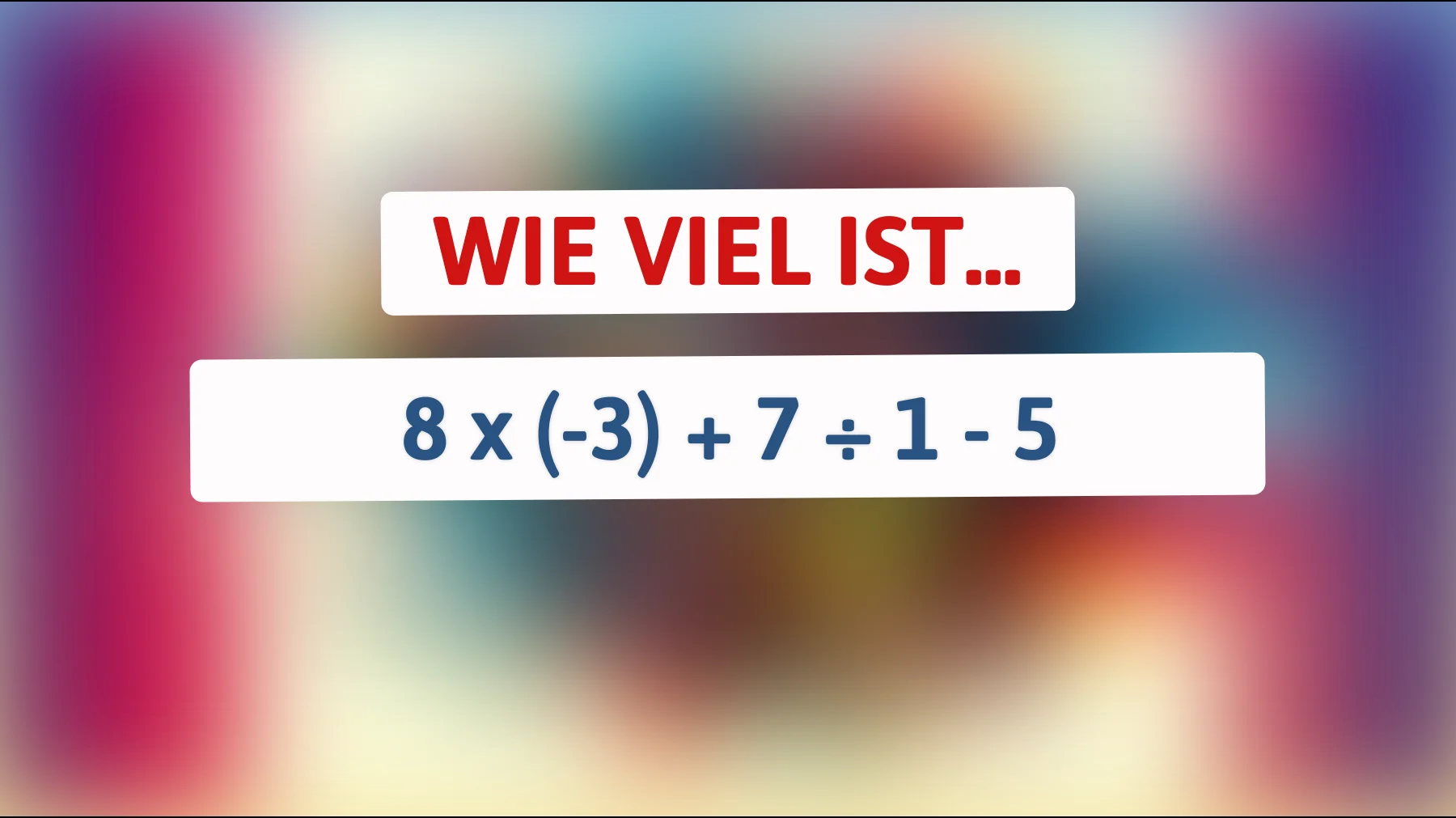 Nur 1% der Menschen können dieses mathematische Rätsel in Sekunden lösen! Bist du dabei?"