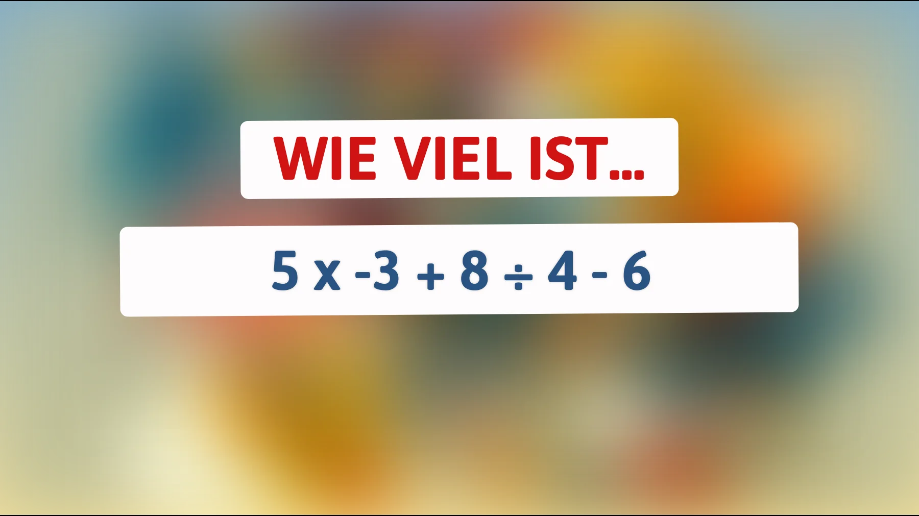 Nur 2% der Menschen lösen dieses Rätsel auf Anhieb! Bist du schlauer als der Rest?"