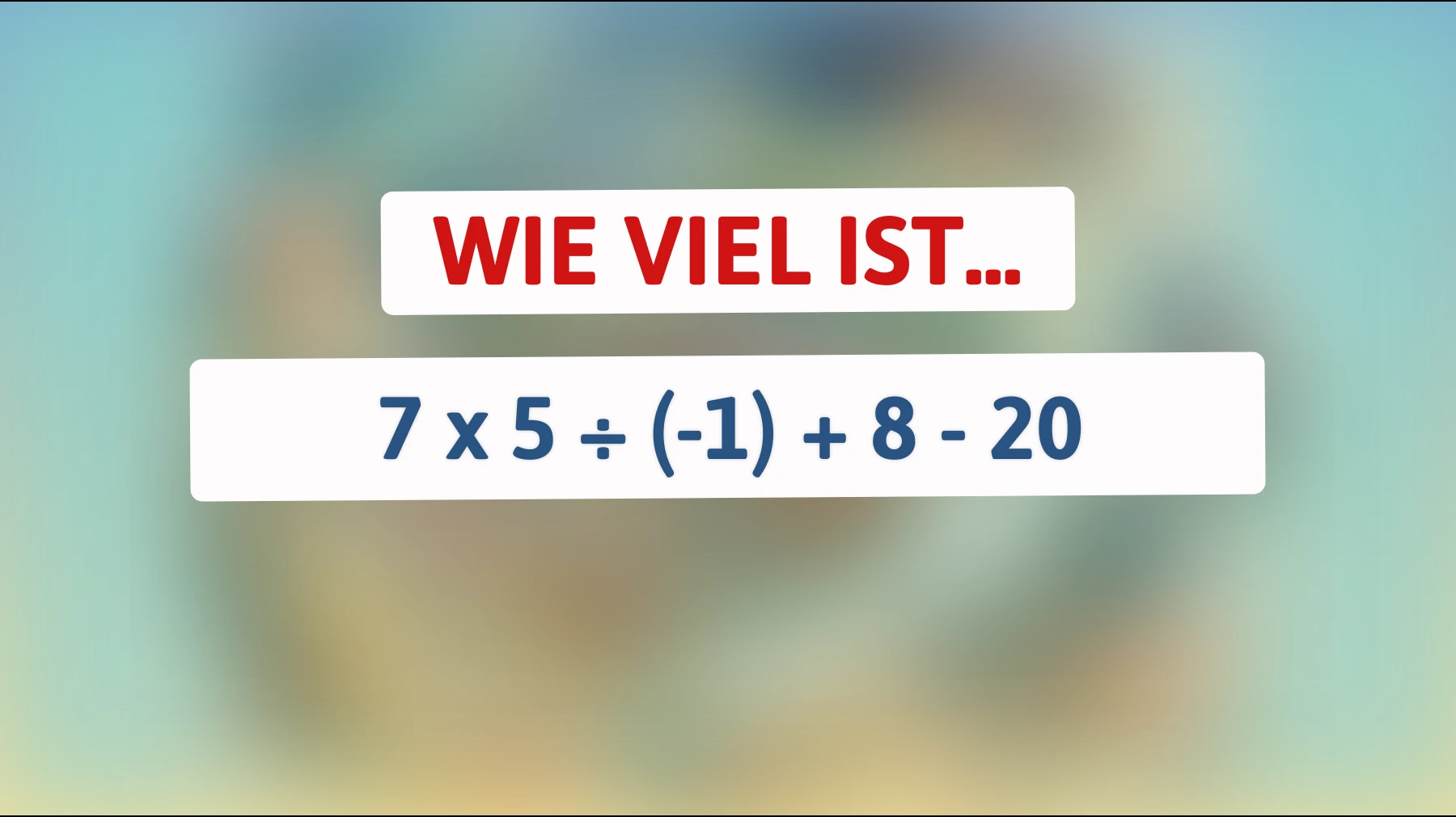 Nur Genies können dieses Rätsel in Sekunden lösen: Was ist das unerwartete Ergebnis dieser mathematischen Herausforderung?"