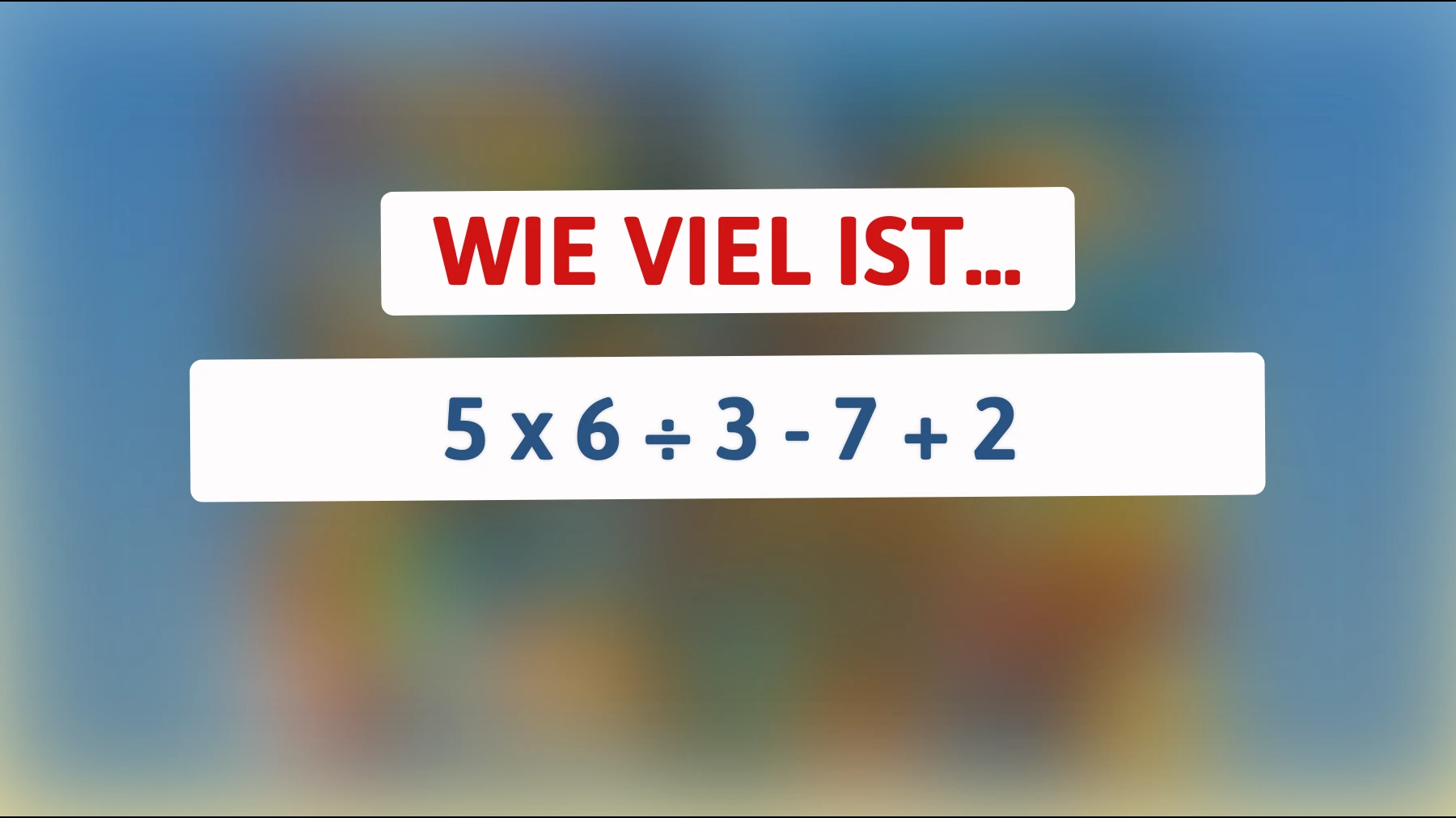 Nur die cleversten Köpfe können diese einfache Mathe-Herausforderung lösen – schaffst du es?"