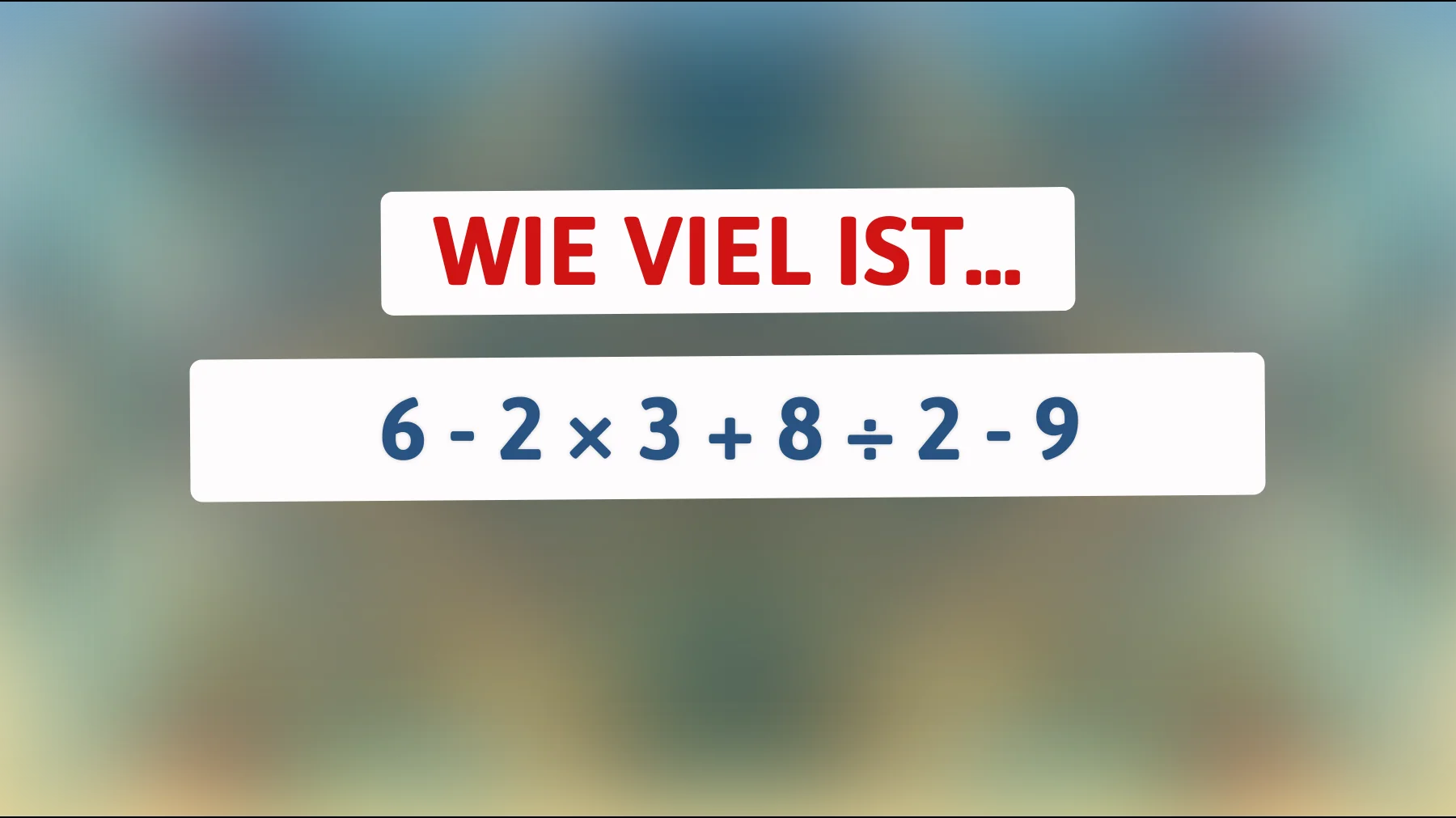 Nur für Genies: Kannst du das knifflige Rechen-Rätsel richtig lösen?"