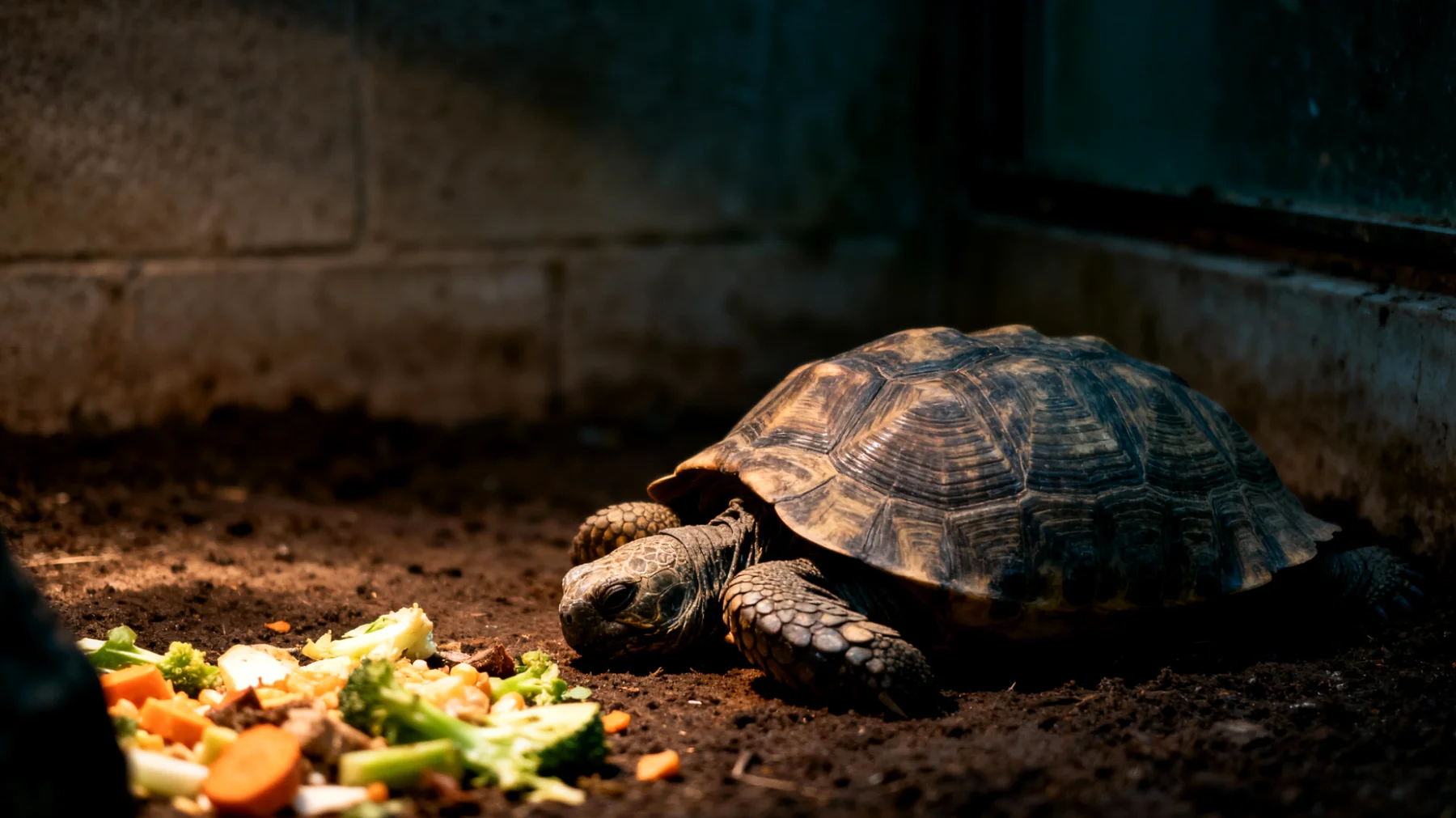Schildkröten können nach tierärztlichen Eingriffen oder während längerer Ruhephasen Stress erleben, der sich durch Appetitlosigkeit, Lethargie und gestörte Winterruhe-Zyklen äußert"